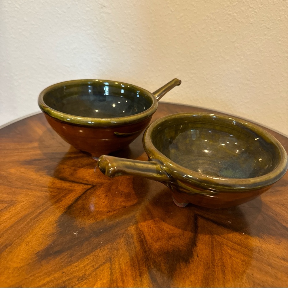 Artifact Jamestown Collection Handcrafted Ceramic Soup Bowls with Handles - Picture 2 of 9